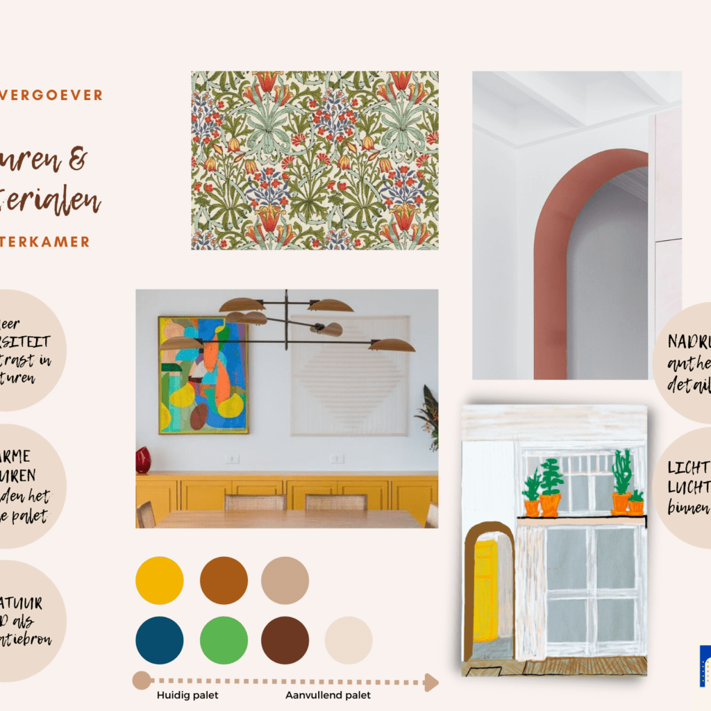 Advies kleuren & materialen eetkamer vrijstaande jaren ’10 woning